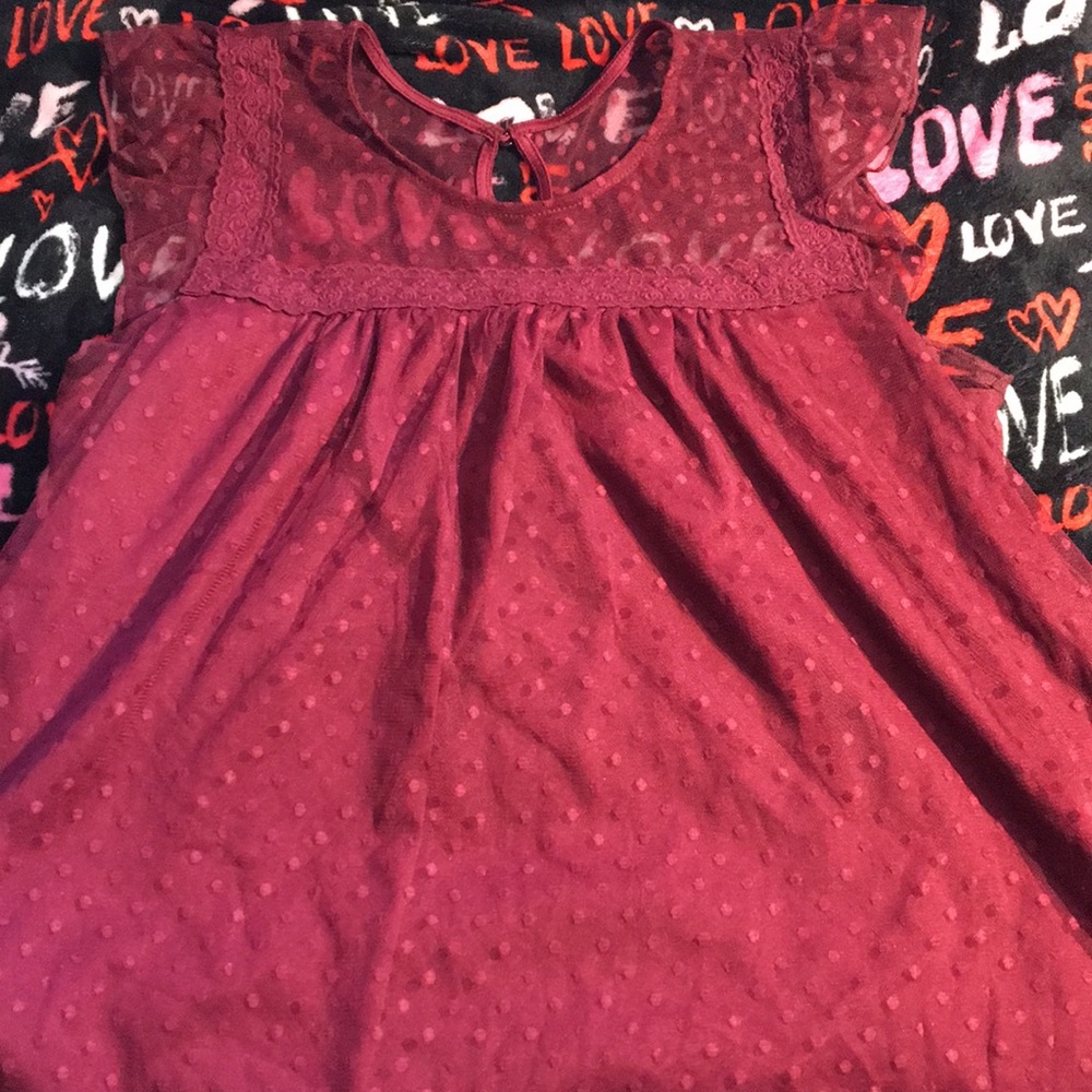 Maroon shirt